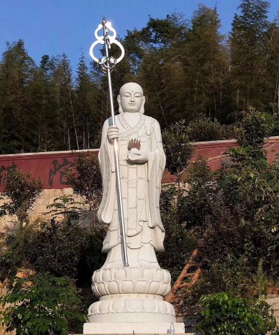 佛像石雕户外摆件广场景观地藏王雕塑 地藏王雕塑雕像工厂瓷器特点