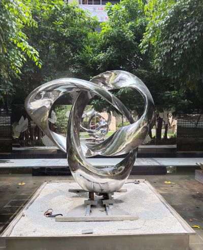 园林户外不锈钢金属创意异形景观摆件雕塑 景观雕塑园林护坡便携式绿山