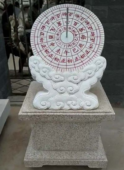 公园学校摆放大理石雕刻古代计时器日晷雕塑 日晷雕塑石雕含义角度学院