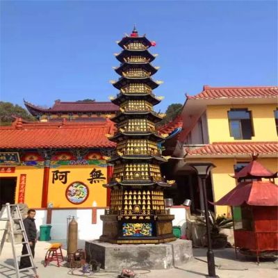 景观寺庙大型佛塔景观雕塑 佛塔雕塑大全型号寺院手工