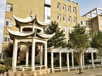小区花园安装大理石雕刻双层凉亭花架长廊雕塑 