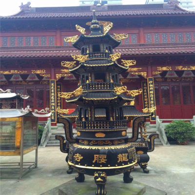 寺庙景观多少景观祈福香炉雕塑 香炉雕塑厂家精致牡丹好处