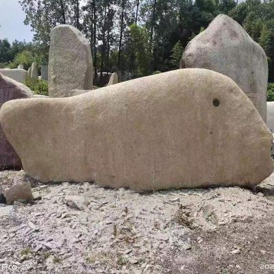 花岗岩自然石头户外摆件 