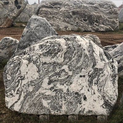 小区户外草地小型景观雪浪石 雪浪石雕塑庭院浪淘沙方法片石